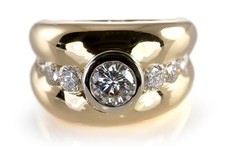 Ring 7 Brillanten insg ca 1,3