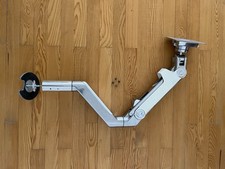 Humanscale M8 - Monitor Tischhalterung Durchschraub 18kg Vesa Weiß Bolt Through