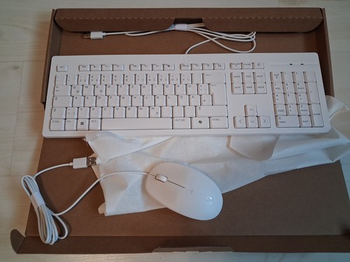 125 wired keyboard white - hp,