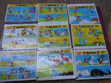 9x Fix und Foxi Kaugummibilder ML Rolf Kauka 70er Bubble Gum