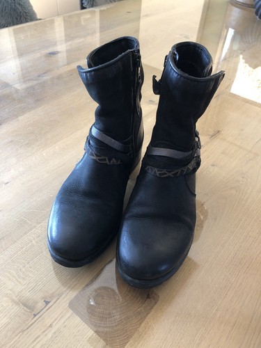 Stiefelette schwarz leder - stiefelette,