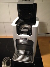 PHILIPS Senseo Pad-Kaffeemaschine, Quadrant HD 7865 Weiß -Schwarz