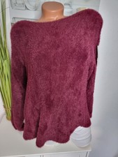 Italy Damen Feinstrick Pullover mega flauschig S  36 38 Basic NEU Casual rot