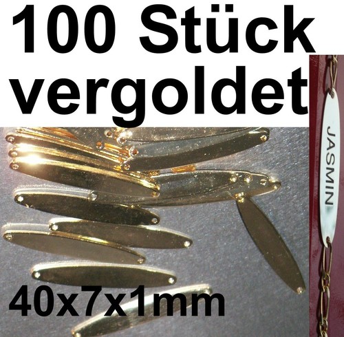 100x gravurplatte armband - 100x,