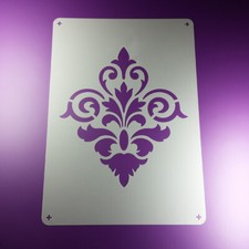A3 Schablone Damask Ornament