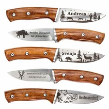 Jagdmesser | personalisiertes Geschenk für Jäger | Jagd Messer mit Lasergravur