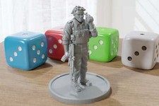 African Militant NGO on Satellite Phone - Modern Wargaming Miniature for Tableto