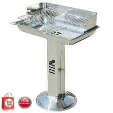 BBQ Edelstahl Säulengrill