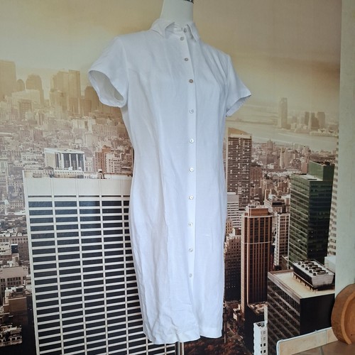 Klassisches sommerkleid weiß - sommerkleid,