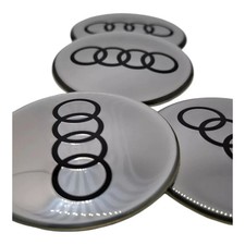 Nabenabdeckungen 65mm Nabendeckel Felgenkappe  Aufkleber sticker kappen silber