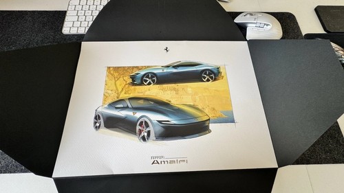 Ferrari amalfi lithographie - amalfi,
