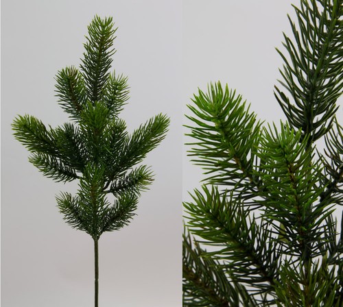 Kunststoff tannenzweig 50cm - kunststoff-tannenzweig,