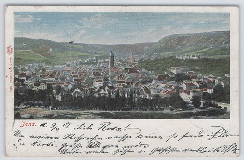 Ansichtskarte jena panorama - jena,