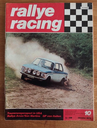 Rallye racing 1970 - racing, 10/1970