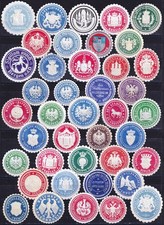 Sammlung: 41 Siegelmarken (42)