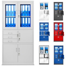 Aktenschrank mit Tresor Büroschrank Metallschrank Stahlschrank Werkzeugschrank