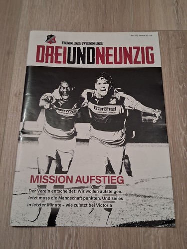 Stadion programmheft altonaer - stadion-/programmheft,