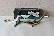 2 Flaschenöffner Seehund Robbe+Delphin versilbert BMF Öffner Vintage
