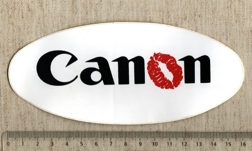 Aufkleber sticker canon logo - canon,