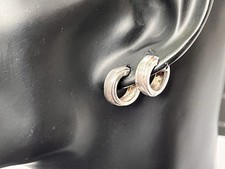 Creolen aus 925 Silber Echt Silberschmuck Ohrringe Ag 925 Sterling Silver W. Neu