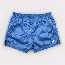 NIKE Glanz Nylon Shorts L blau