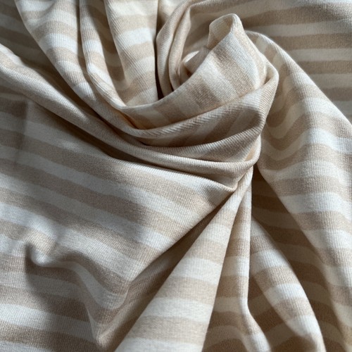 Jersey stoff beige weis - jersey,