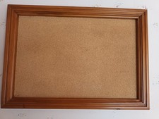 Pinnwand Kork 70x50x 4cm mit Echtholzrahmen, Bilderrahmen Deko handgefertigt