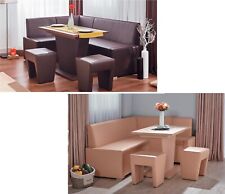 Eckbankgruppe Set Tisch Hocker