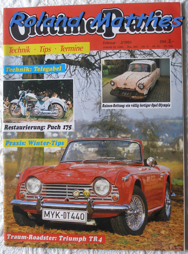 Oldtimer praxis triumph - oldtimer,
