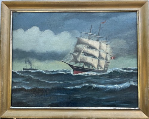 ölbild marinemaler seestück - marinemaler,
