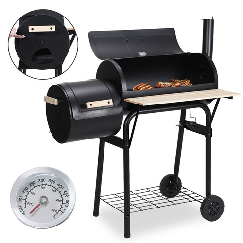 Fahrbar holzkohlegrill - holzkohlegrill, xl