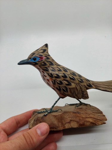 Treen roadrunner holzskulptur - treen,
