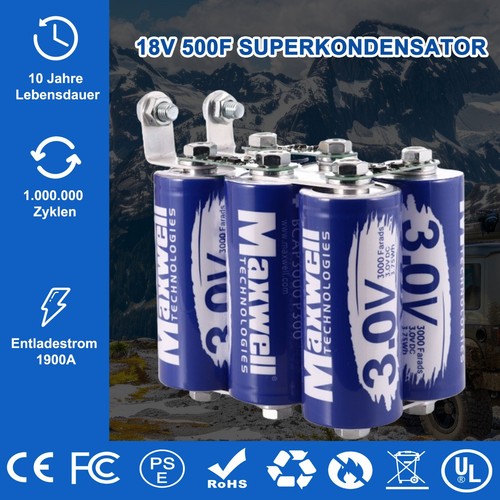 Maxwell 18v 500f super - 500f, audio
