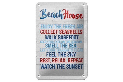 Blechschild spruch 12x18 - 12x18, cm