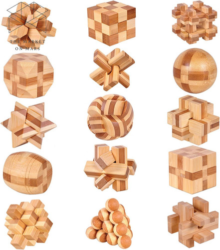Stück knobelspiele holz - 15,