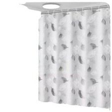 Ger?umiger PEVA Duschvorhang mit Blattmuster und m??heloser Pflege