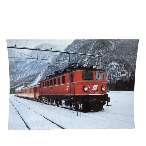Postkarte eisenbahn zug öbb - postkarte,