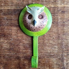 Metall Haken Uhu Eule Vintage