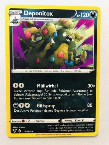 Pokemon karte deponitox - karte,
