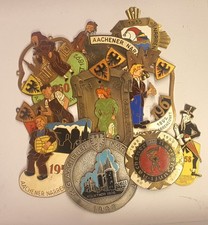 10 Stück Karnevalsorden Aachener Narrenzunft Aachen 1950er Karneval Orden 