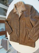 Lammfell Lederjacke XXL braun