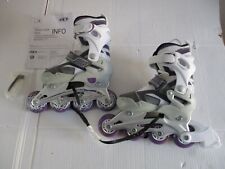 Roller Derby ‎I144G-S Inlineskates Stingray R7 Girls Weiß/Grau/Lila Größe 30/31-