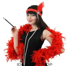 DAMEN ROTES FLAPPER KLEID 20ER