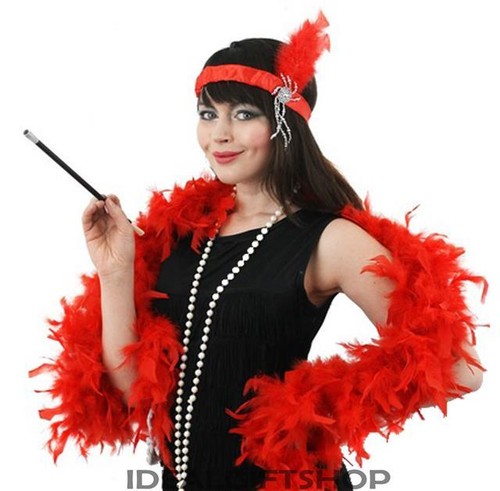 Damen rotes flapper kleid 20er - damen,