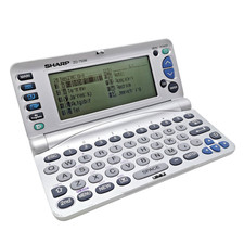 Sharp ZQ-750M Electronic Organizer Memo Kalender DisplayLinien Defekt an Bastler