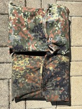 Bundeswehr Zeltbahn Flecktarn – 2 Stück für Dackelgarage Zelt