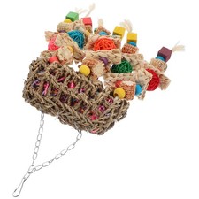  Papagei Kauspielzeug Anhänger Vogelkäfig hängen Futtersuche Ball Spielzeug