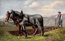 Künstler Ak Landwirtschaft