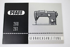 Original Bedienungsanleitung Handbuch für Pfaff 260 - 261 Nähmaschinen selten