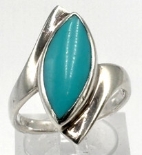 Extravaganter Silber Ring 0,925 Sterlingsilber Türkis Größe 56